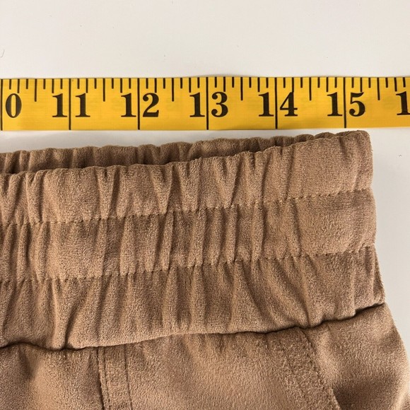 Jules & Leopold Jogger Womens Medium Camel Faux Suede High Rise Drawstring Pants - Picture 6 of 11